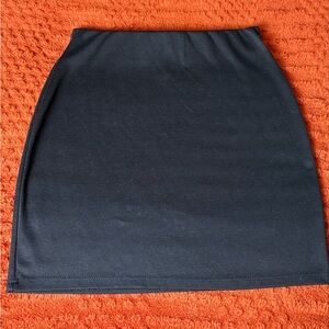 Brat Star Black Mini Skirt | Stretch Bodycon | Made in USA | Size Large